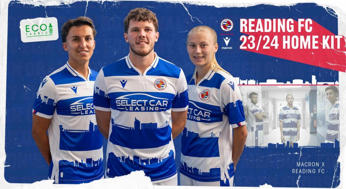 Camisa titular do Reading FC 2023-2024 Macron a