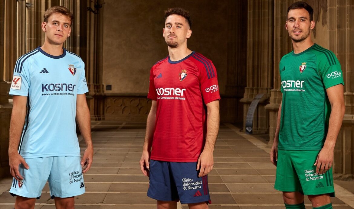 Camisas do CA Osasuna 2023-2024 são reveladas pela Adidas