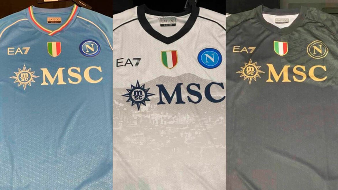 Camisas do Napoli 2023-2024 EA7 a