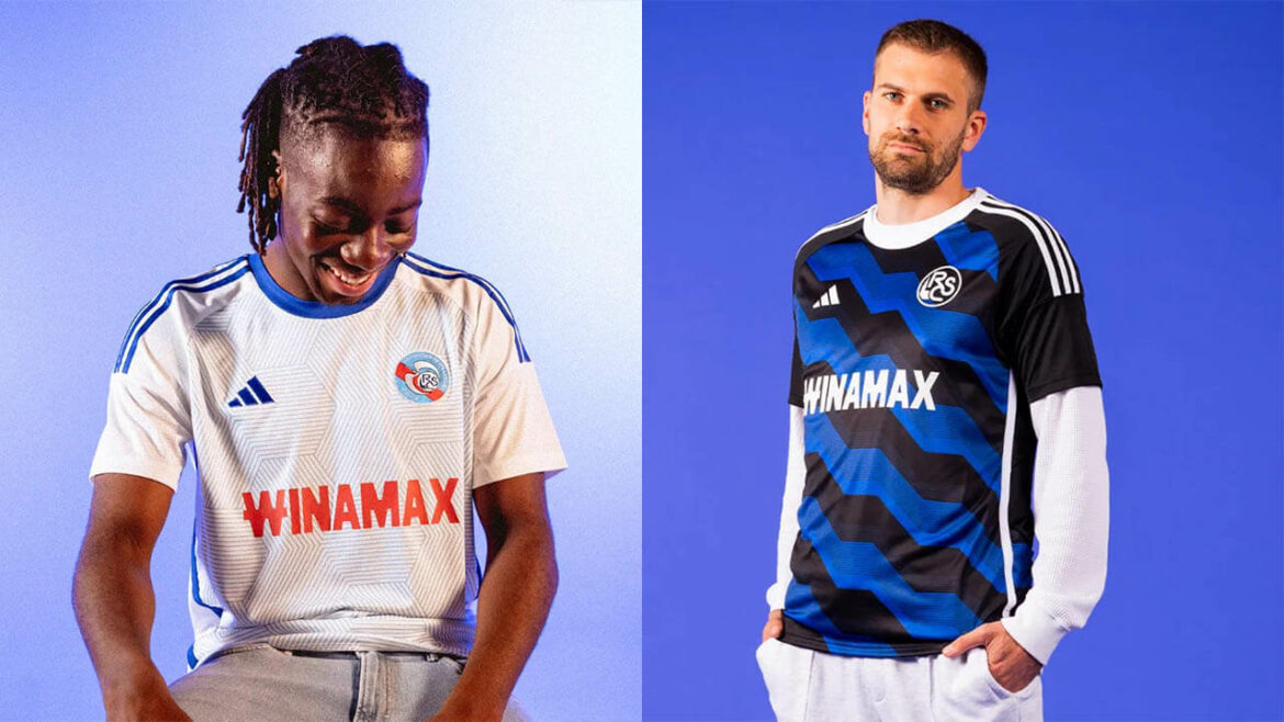 Camisas do RC Strasbourg 2023-2024 Adidas