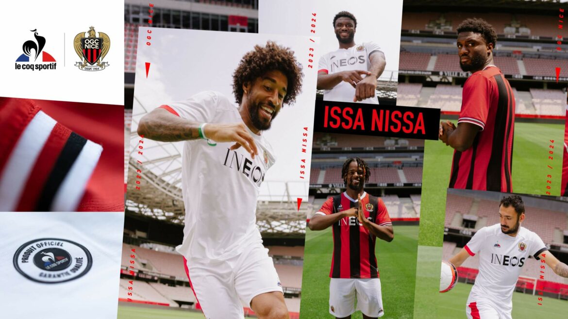 Le Coq Sportif lança novas camisas do OGC Nice 2023-2024 (1) Le Coq Sportif lança novas camisas do OGC Nice 2023-2024