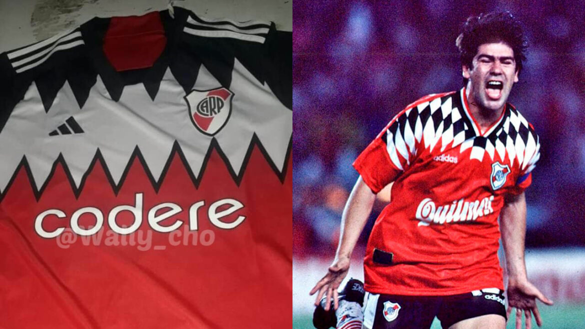 Possivel camisa reserva do River Plate 2023-2024 Adidas Vermelha