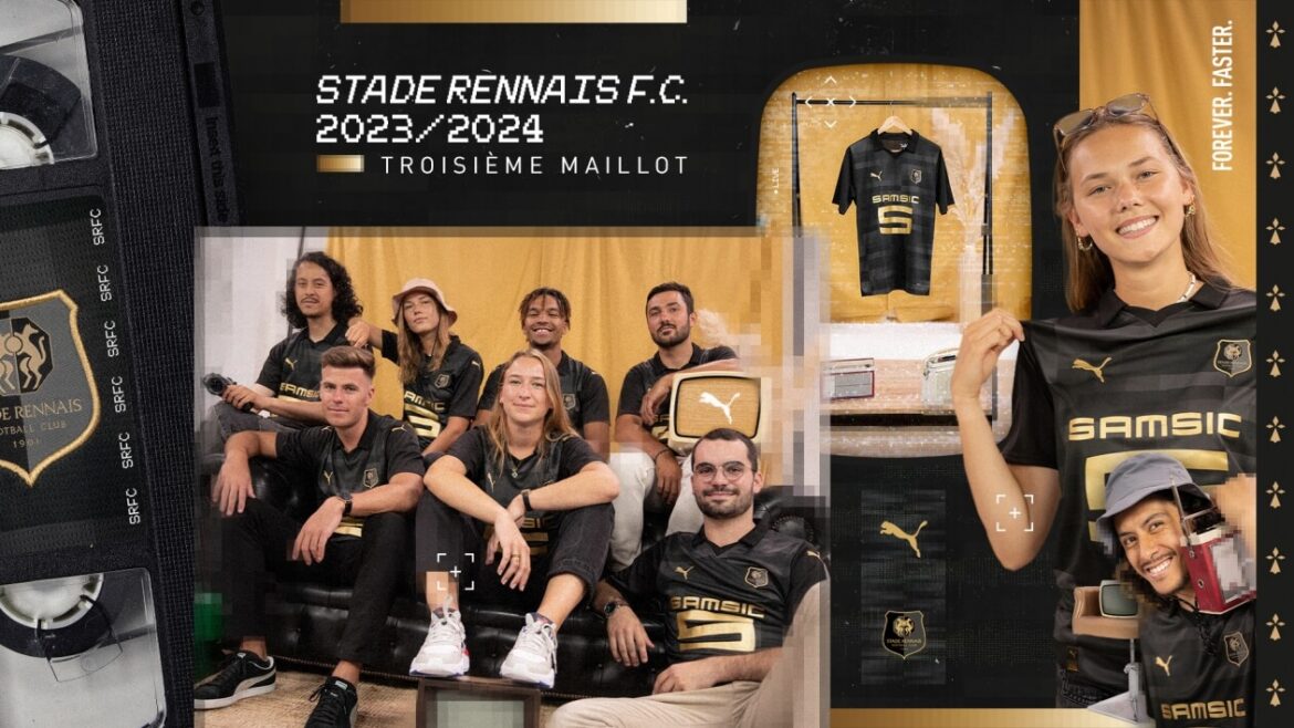 Terceira camisa do Rennes 2023-2024 PUMA a Terceira camisa do Rennes 2023-2024 PUMA