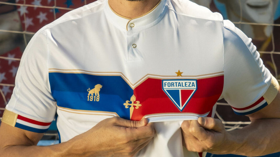 Camisa 105 Centenarium do Fortaleza EC 2023 Leão 1918 a