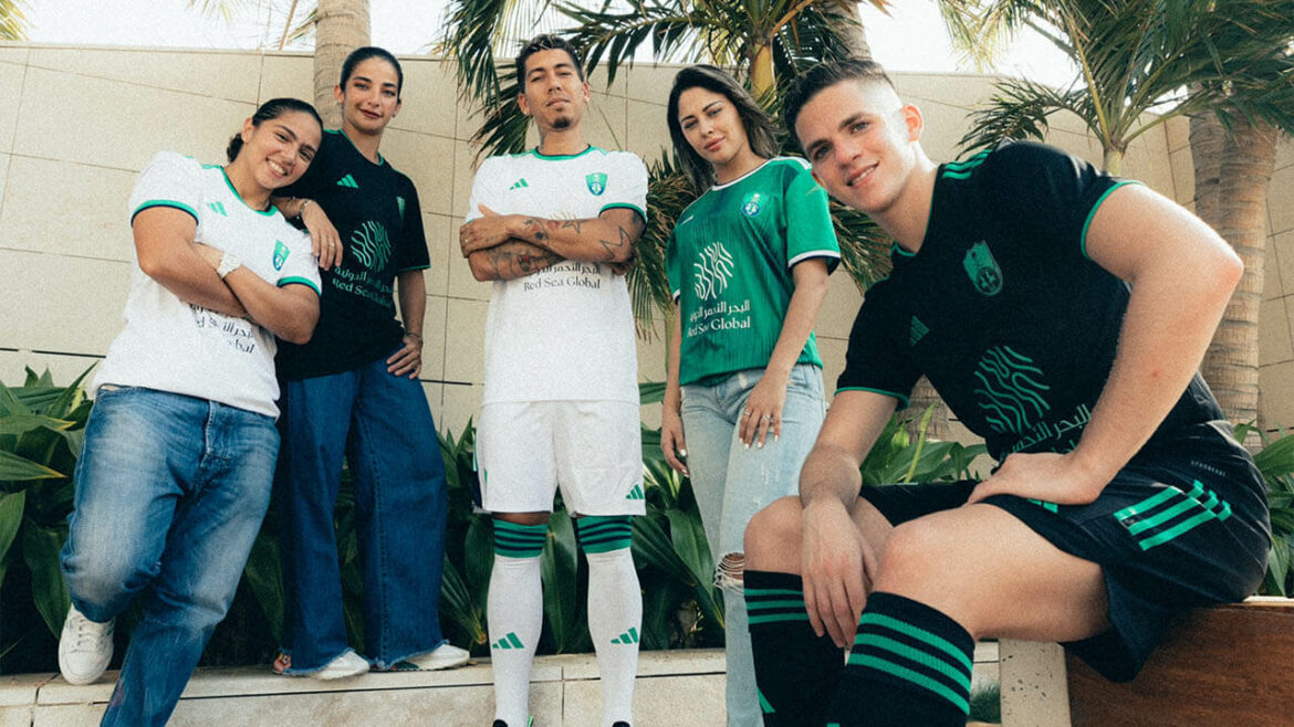 Camisas do Al-Ahli Saudi 2023-2024 Adidas