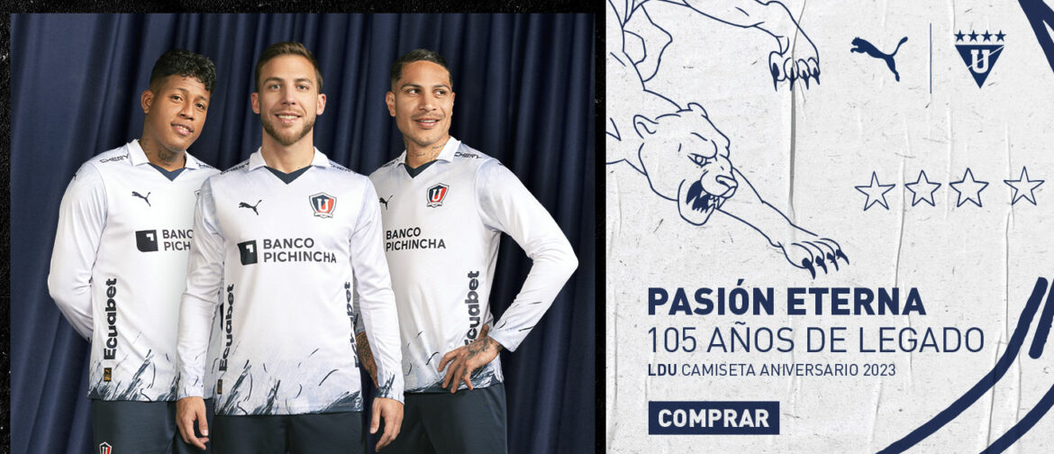 Camisa de 105 anos da LDU Quito 2023 é revelada pela PUMA