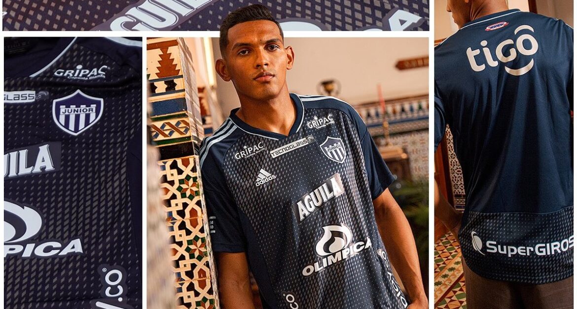 Camisa reserva do Junior Barranquilla 2023-2024 é lançada pela Adidas