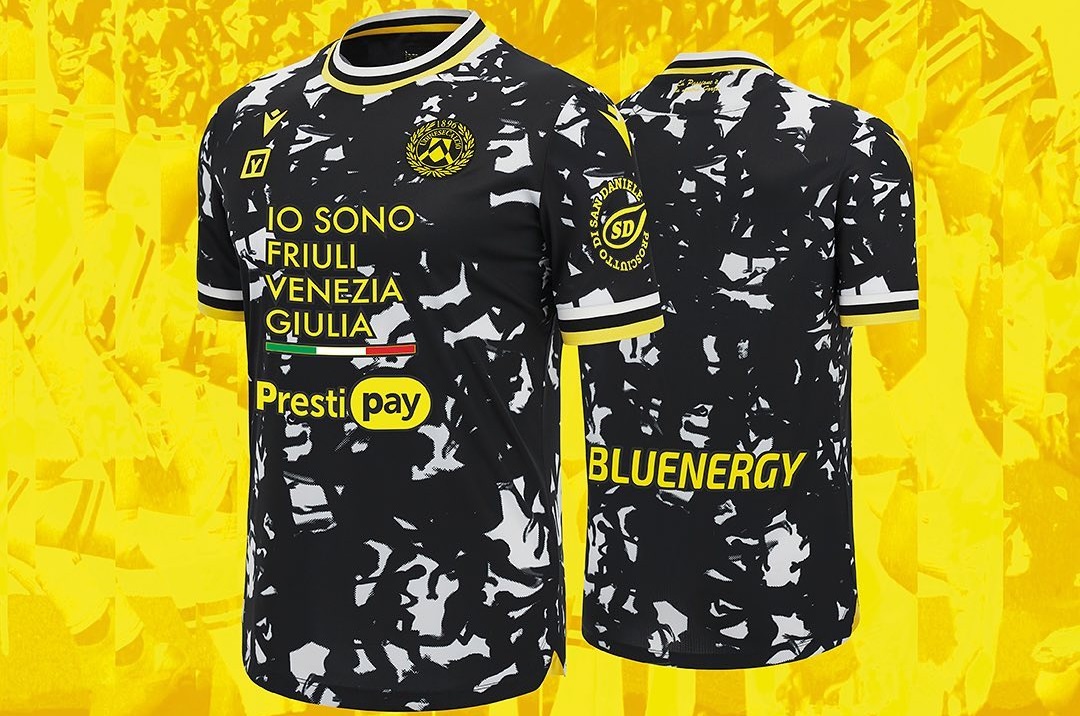 Camisa três da Udinese 2023-2024 é lançada pela Macron