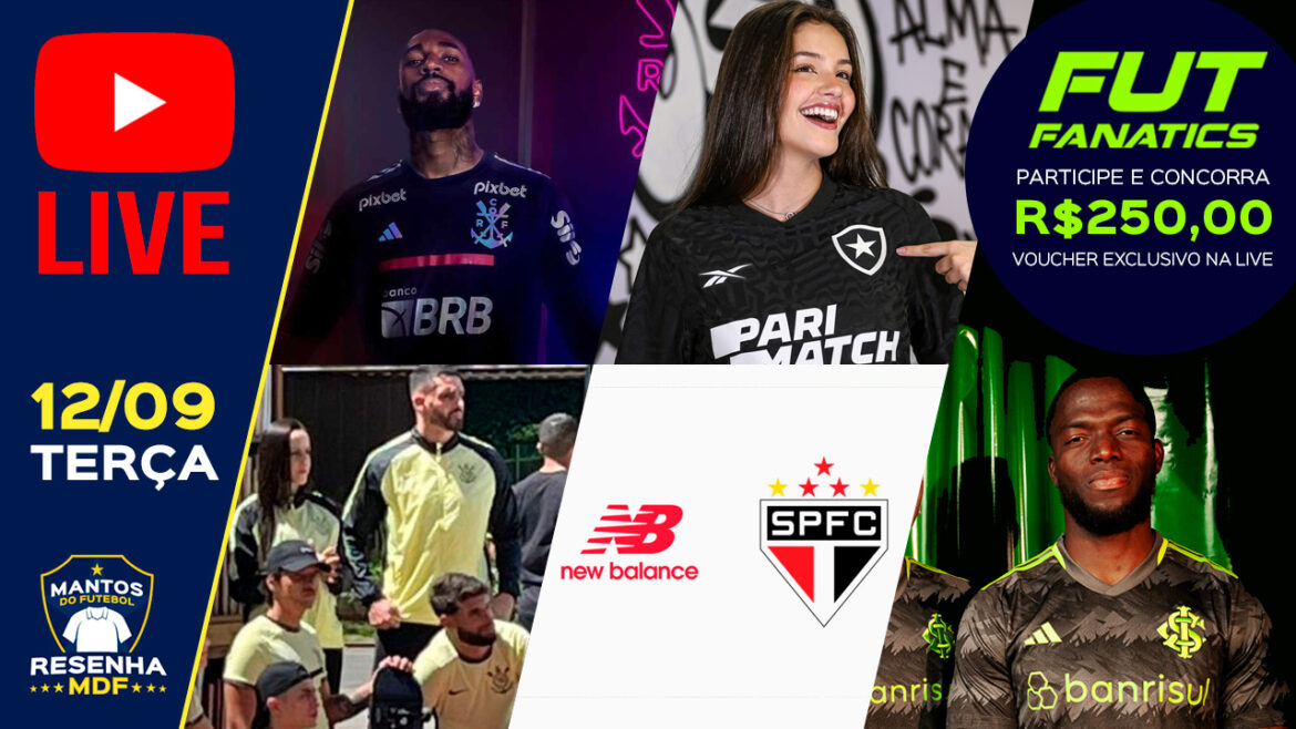 Flamengo, Botafogo, Inter, Corinthians e New Balance no São Paulo no Resenha MDF