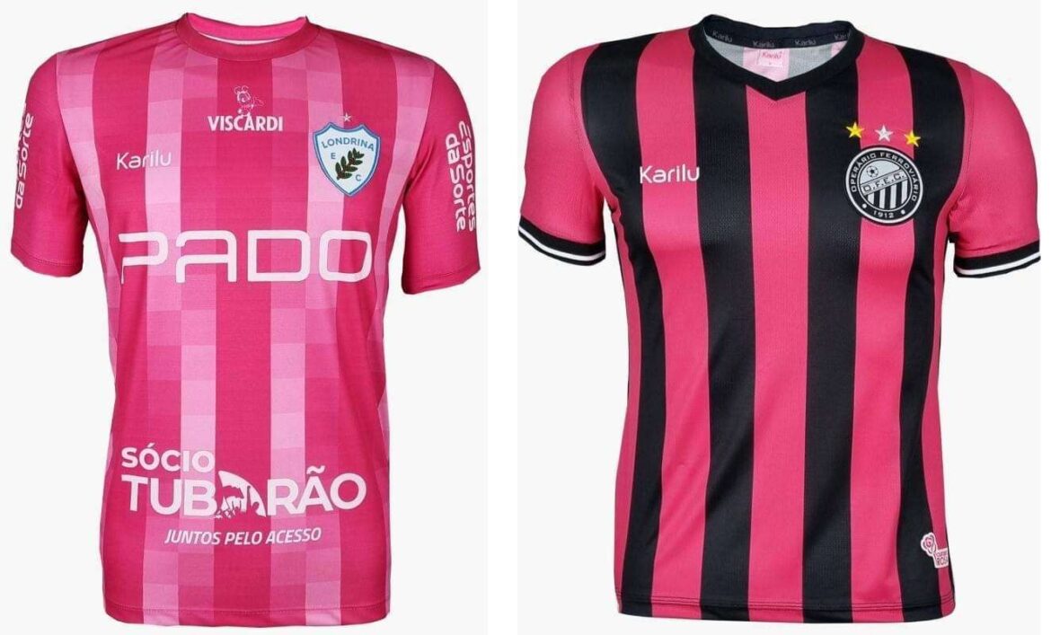 Karilu lança camisas Outubro Rosa 2023 do Londrina e Operário