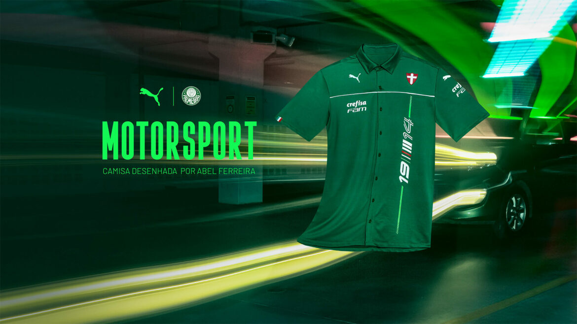 Palmeiras e PUMA lançam camisa automobilística desenhada por Abel