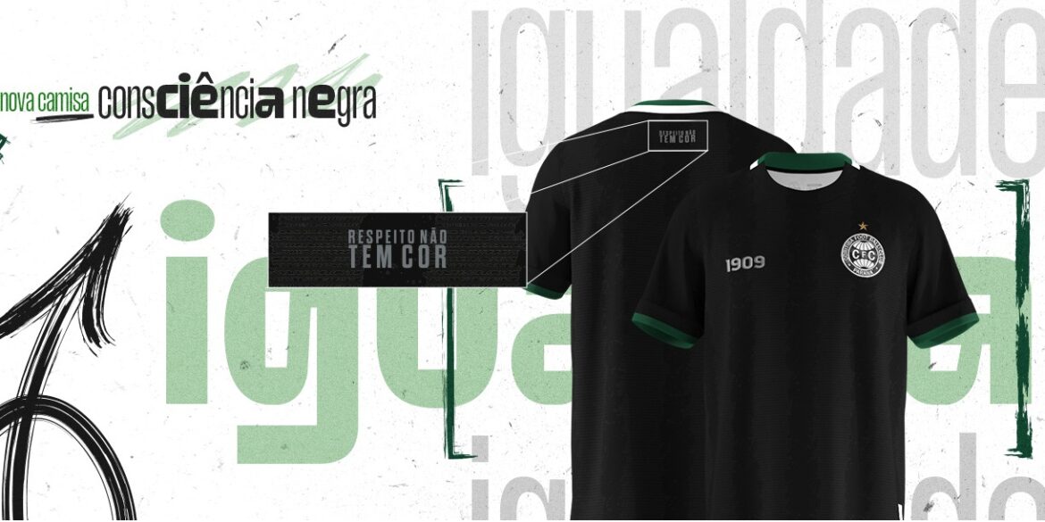 Coritiba lança camisa da Consciência Negra 2023