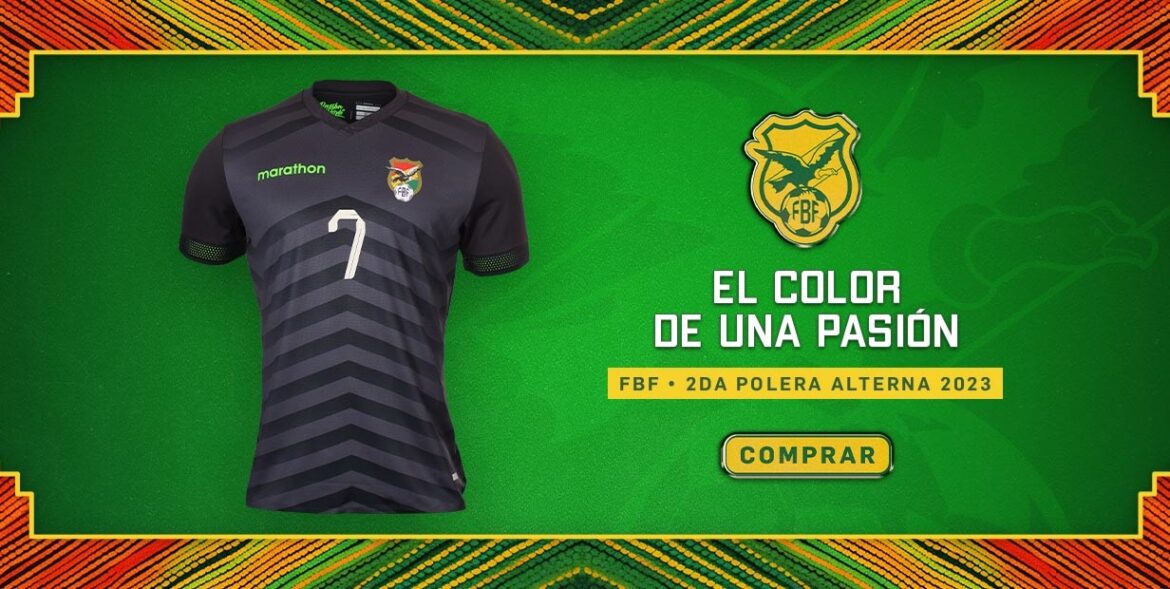 Terceira camisa da Bolívia 2023-2024 é lançada pela Marathon