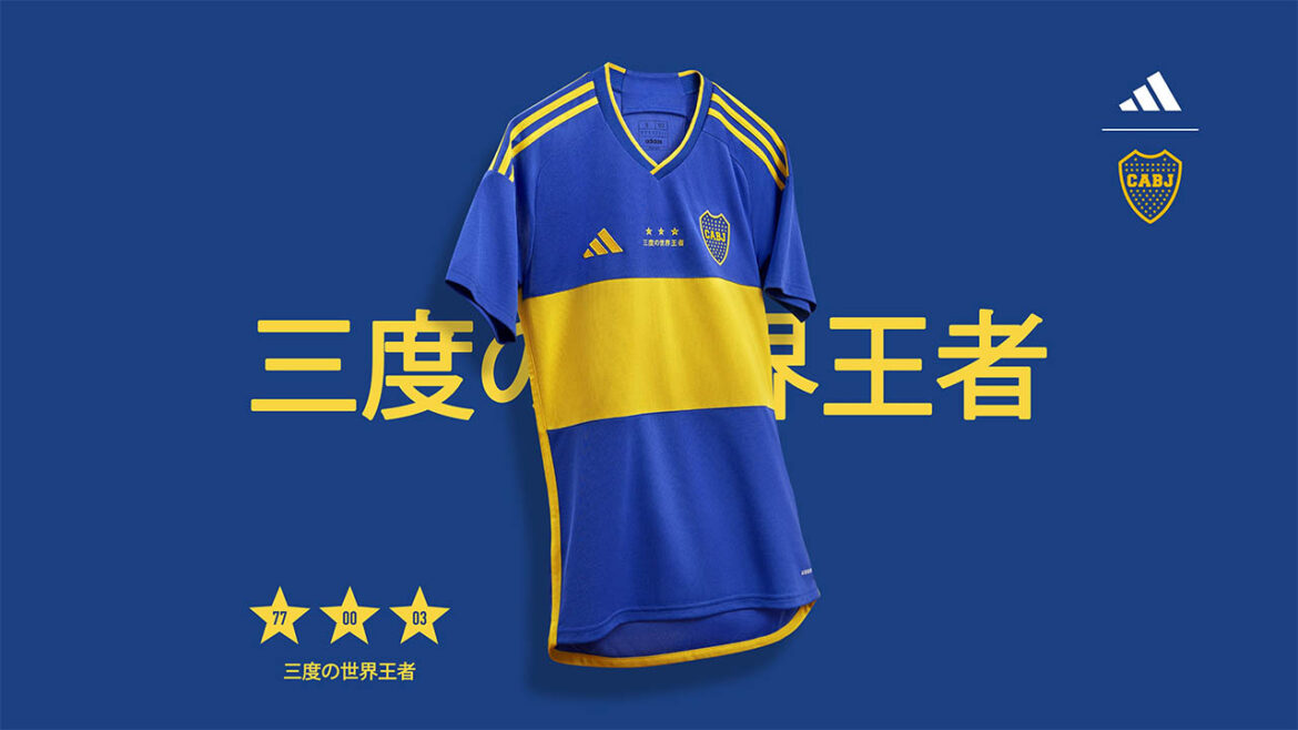 Camisa tricampeonato do Boca Juniors 2023 Adidas