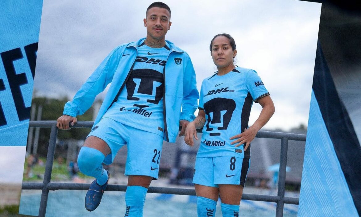 Nike lança nova terceira camisa do Pumas UNAM para 2024