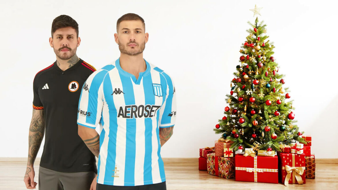 Presenteie com camisas de futebol no Natal