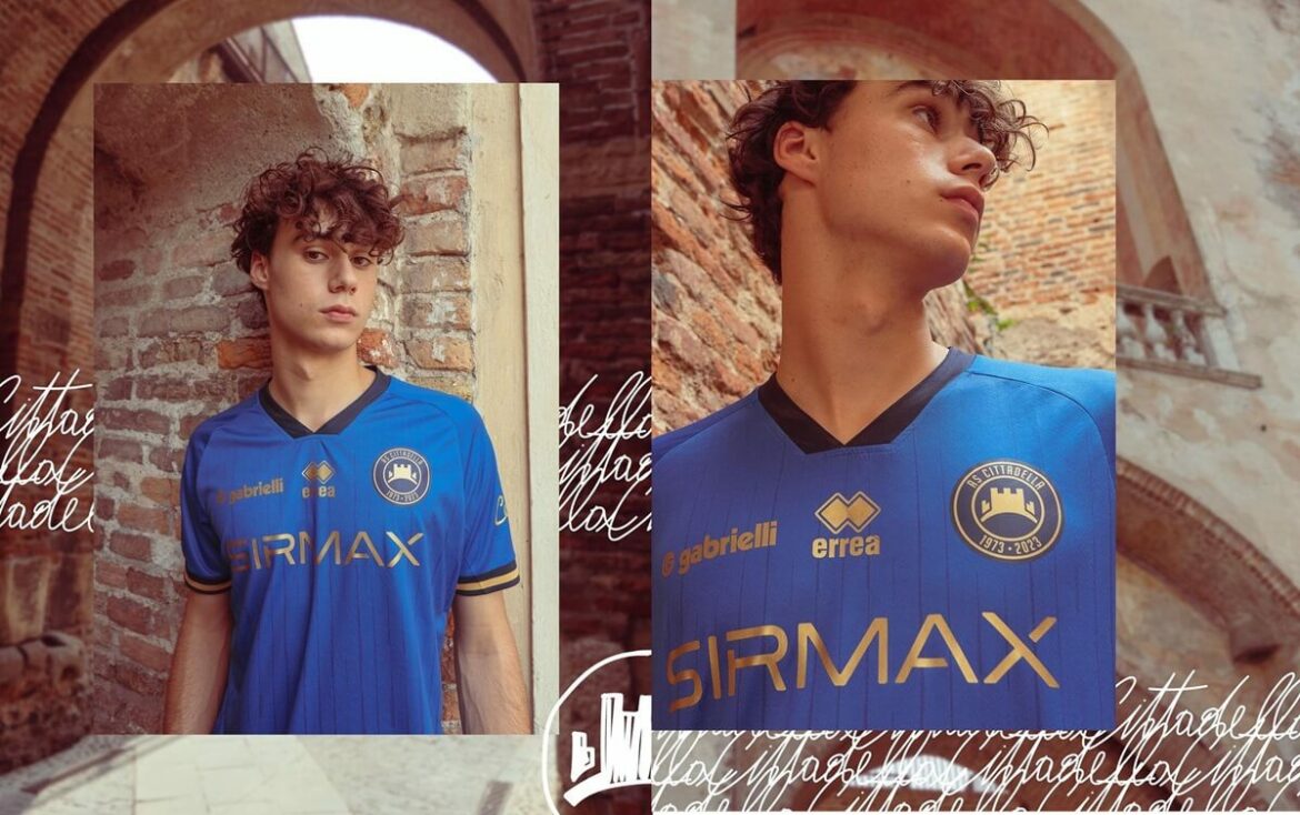 Camisa de 50 anos da AS Cittadella 2024 é revelada pela Erreà