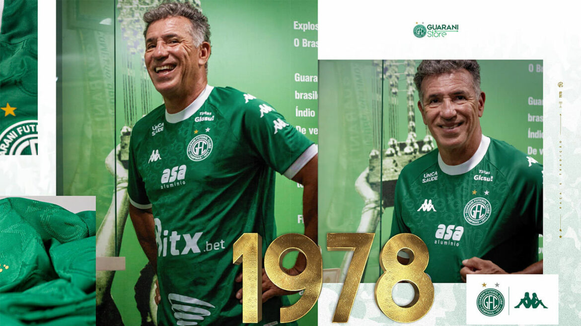 Camisa titular do Guarani FC 2024 Kappa a