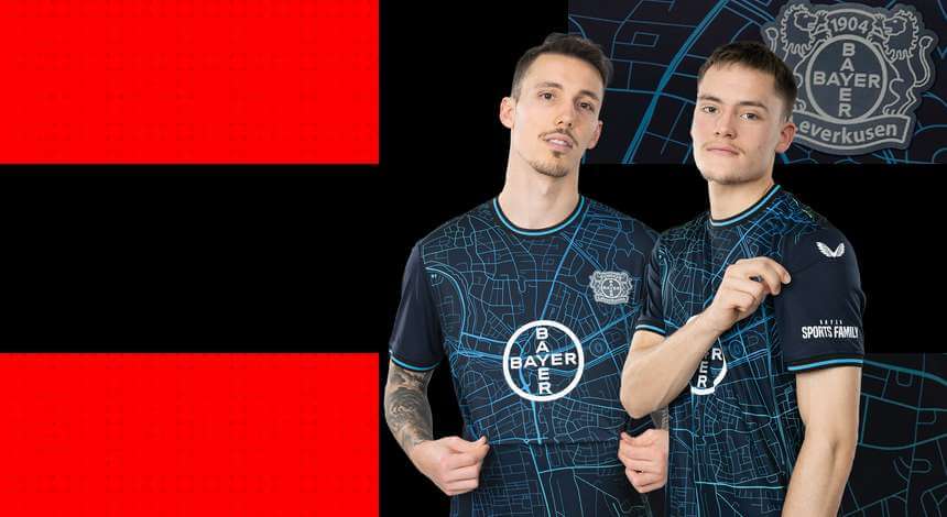 Bayer Leverkusen lança camisa em homenagem à família esportiva