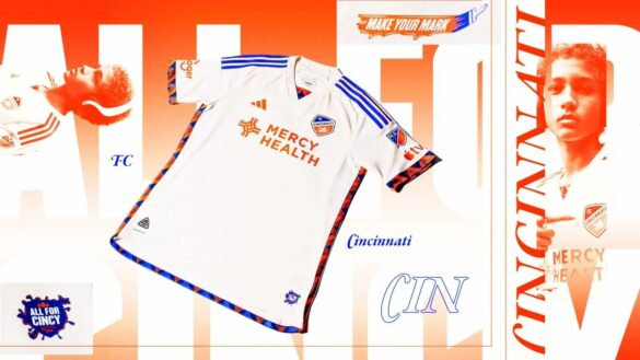 Camisa reserva do FC Cincinnati 2024 é lançada pela Adidas para a MLS