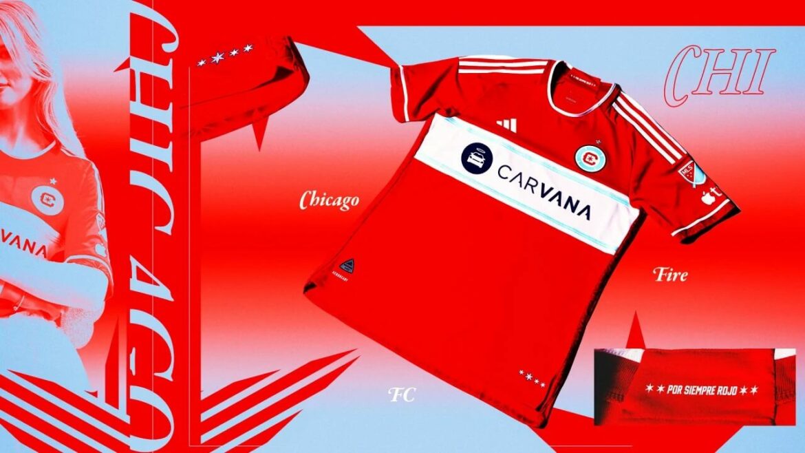 Camisa titular do Chicago Fire 2024 é revelada pela Adidas para a MLS