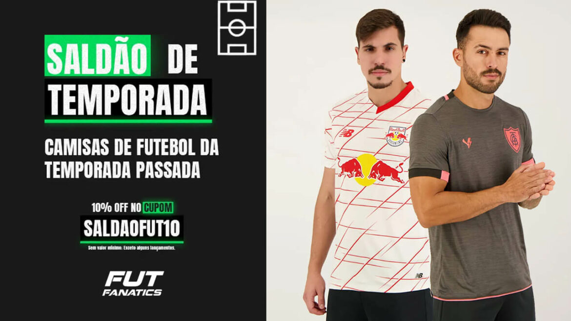 Camisas de futebol por até R$ 159,90 na FutFanatics + descontão!