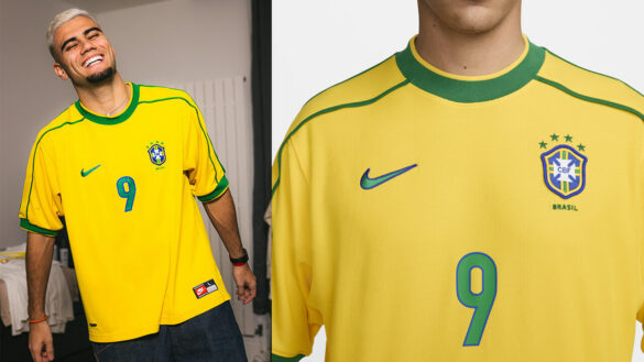 Nike lançará remake da camisa do Brasil da Copa de 98