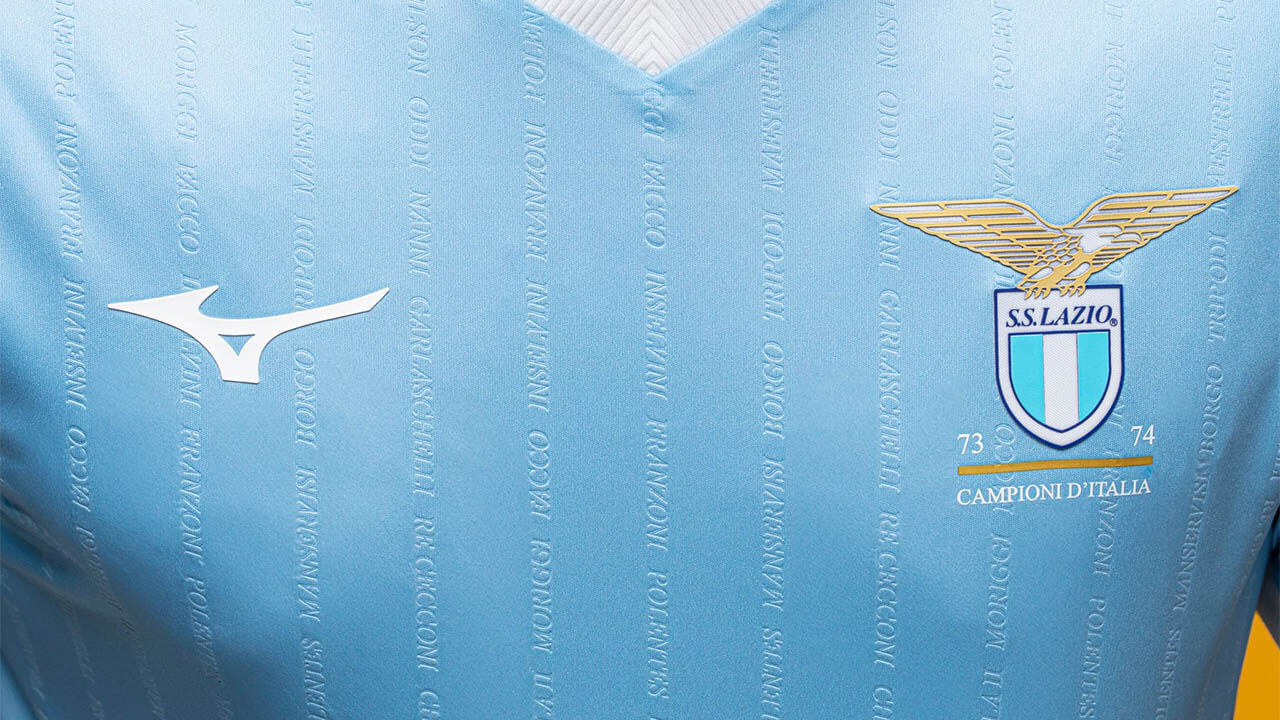 Lazio lança camisa celebrando 50 anos do primeiro scudetto » MDF