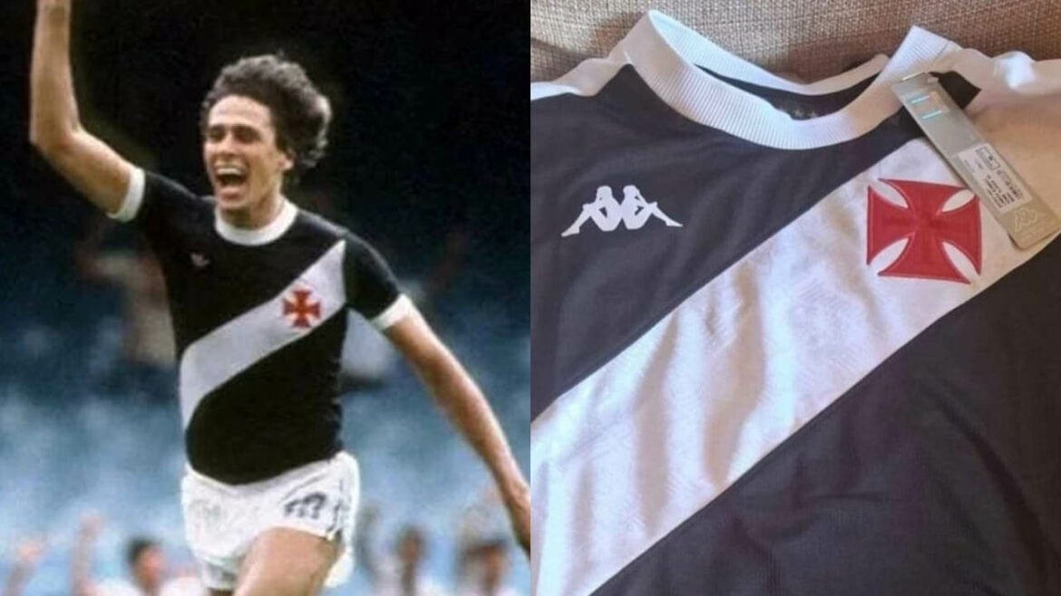 Camisa preta do Vasco da Gama 2024-2025 Kappa a