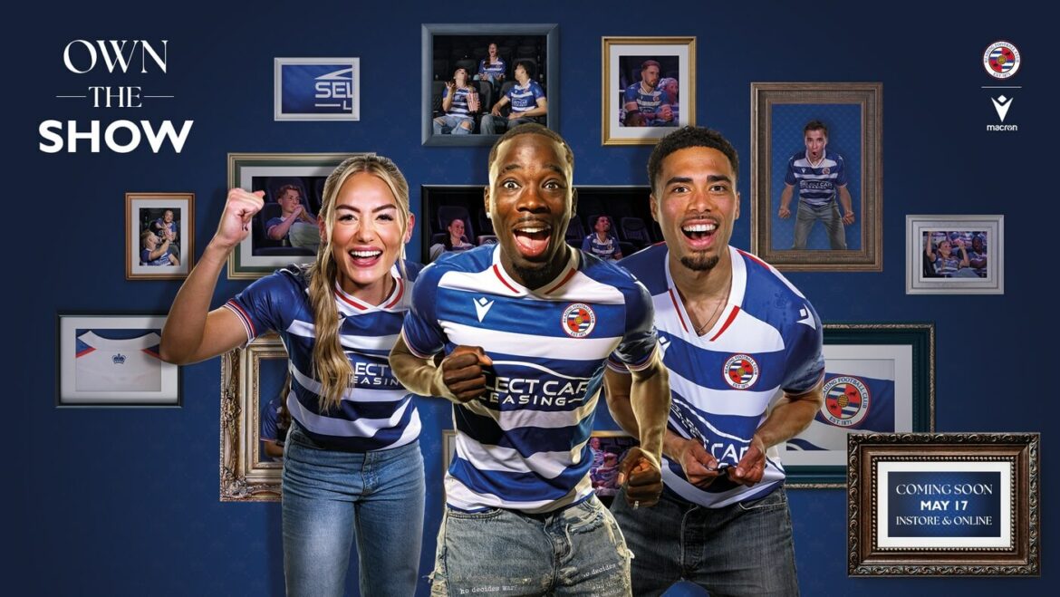 Camisa titular do Reading FC 2024-2025 é lançada pela Macron