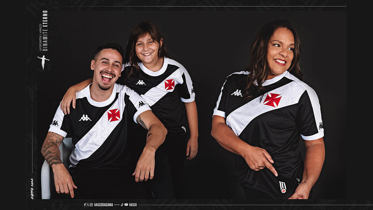 Achat Maillot Foot Vasco da Gama Noir appearance 2023/24 Personnalisés Pas Cher
