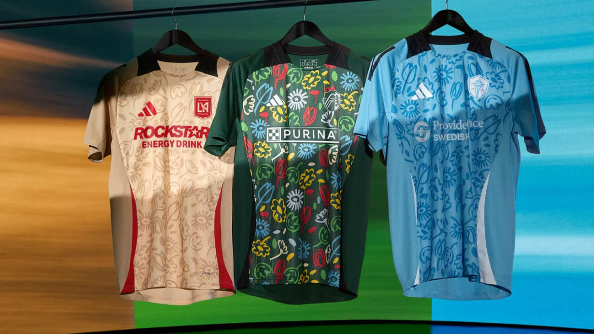 Camisas pré-match MLS Adidas 2024 Earth Day