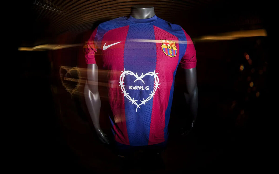 Spotify confirma Karol G na camisa do Barcelona no El Clasico