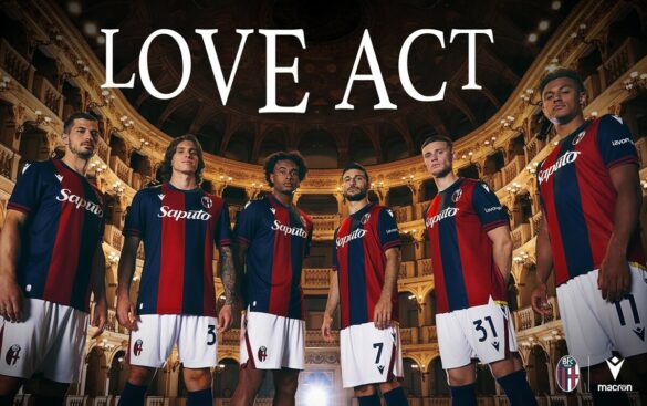 Camisa titular do Bologna 2024-2025 Macron