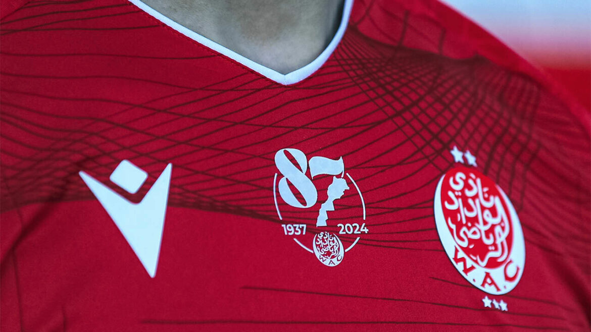 Camisa titular do Wydad Casablanca 2024-2025 Macron