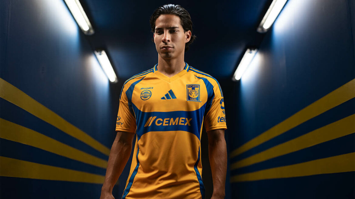 Camisa titular do Tigres UANL 2024-2025 Adidas
