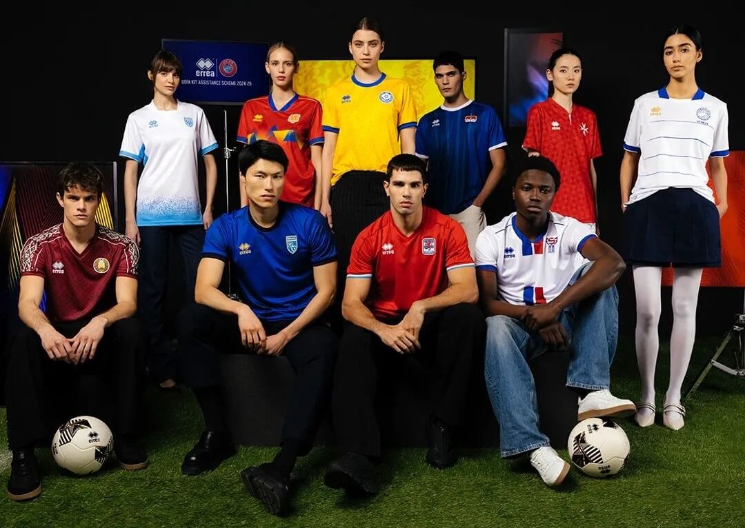 Erreà lança camisas 2024 para seleções do UEFA Kit Assistance Scheme