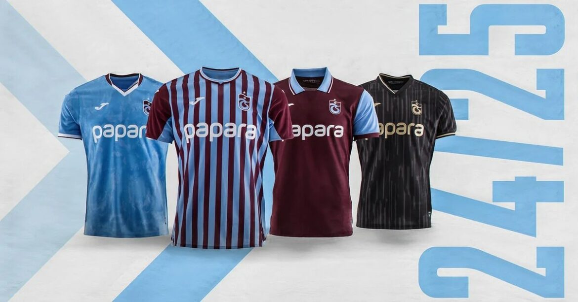 JOMA lança novas camisas do Trabzonspor 2024-2025