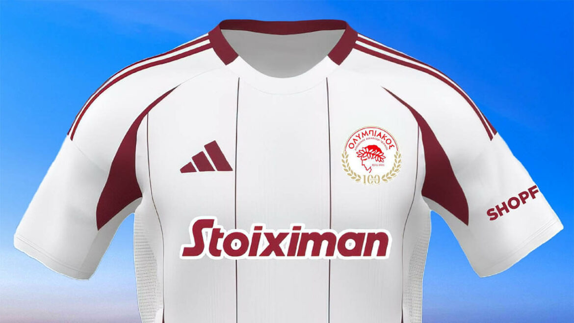 Camisa reserva do Olympiacos 2024-2025 Adidas