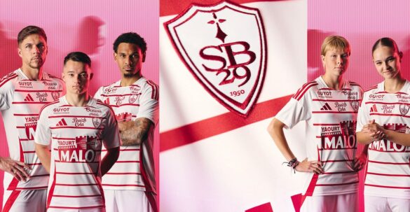 Camisa reserva do Stade Brestois 2024-2025 é revelada pela Adidas
