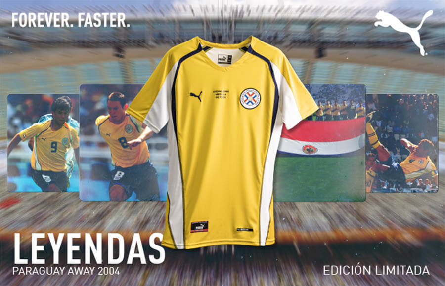 Camisa retrô Paraguai 2004 PUMA