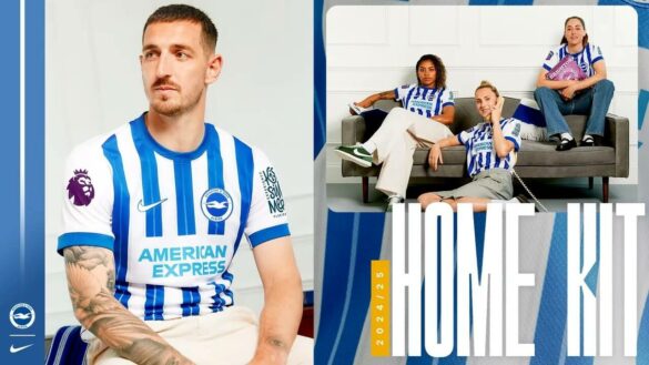 Camisa titular do Brighton & Hove Albion 2024-2025 é lançada pela Nike