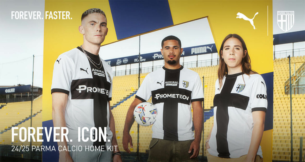 Camisa titular do Parma Calcio 2024-2025 PUMA