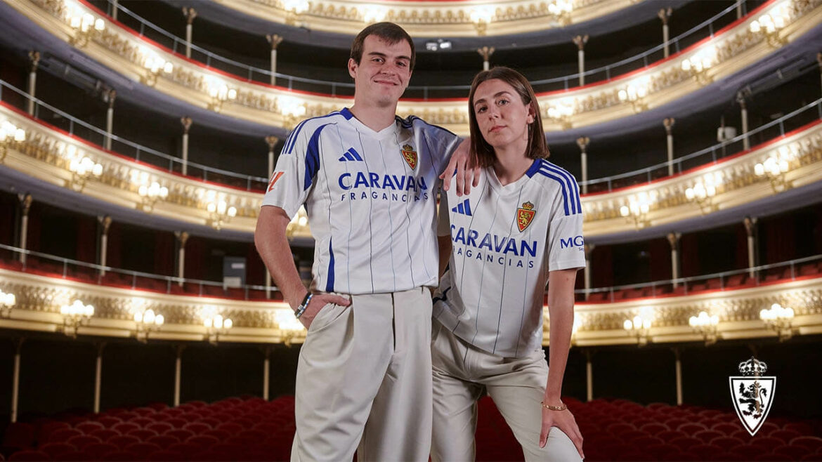 Camisa titular do Real Zaragoza 2024-2025 Adidas