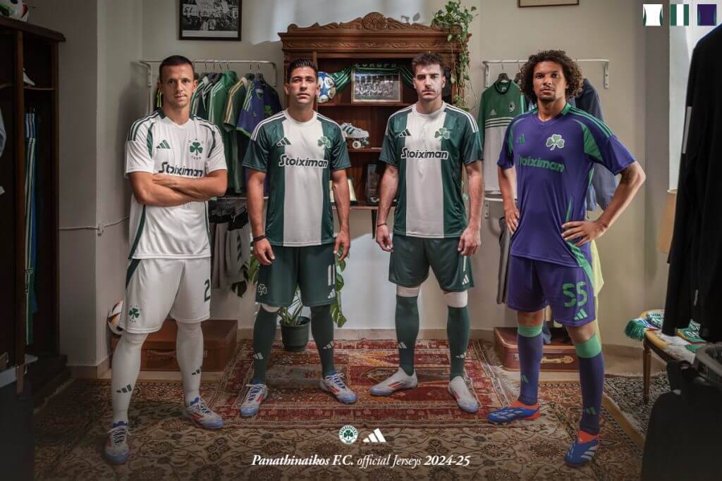 Camisas do Panathinaikos 2024-2025 são reveladas pela Adidas
