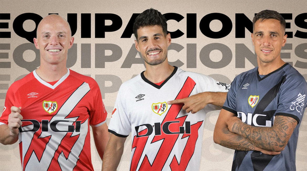 Camisas do Rayo Vallecano 2024-2025 Umbro