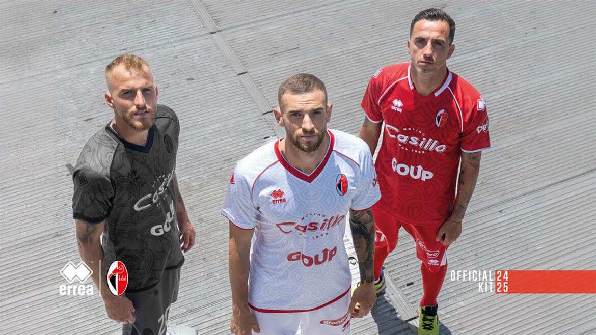 Camisas do SSC Bari 2024-2025 Errea