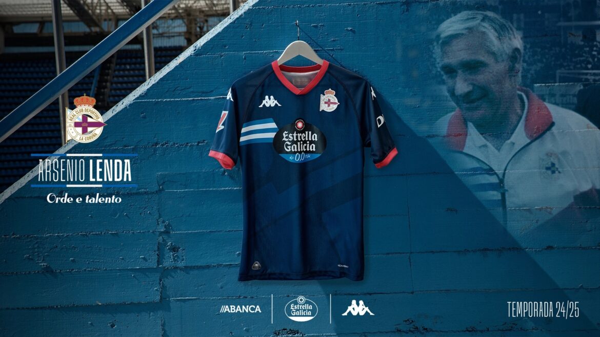 Kappa lança nova camisa reserva do Deportivo La Coruña 2024-2025
