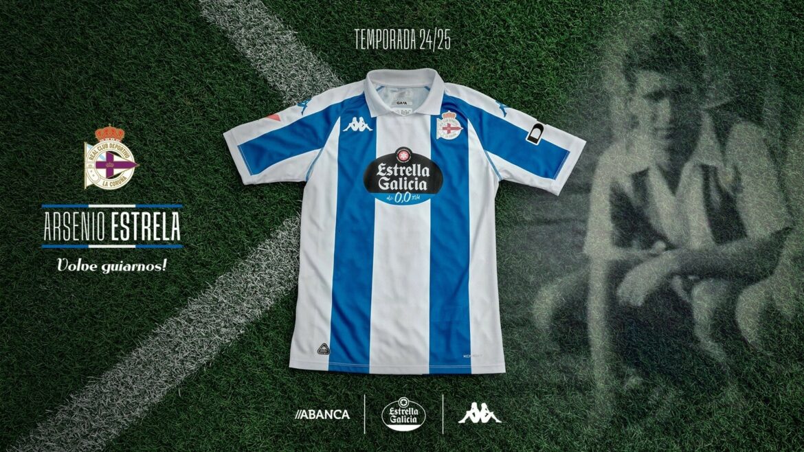 Kappa lança nova camisa titular do Deportivo La Coruña 2024-2025