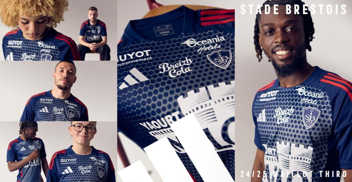 Terceira camisa do Stade Brestois 2024-2025 é revelada pela Adidas